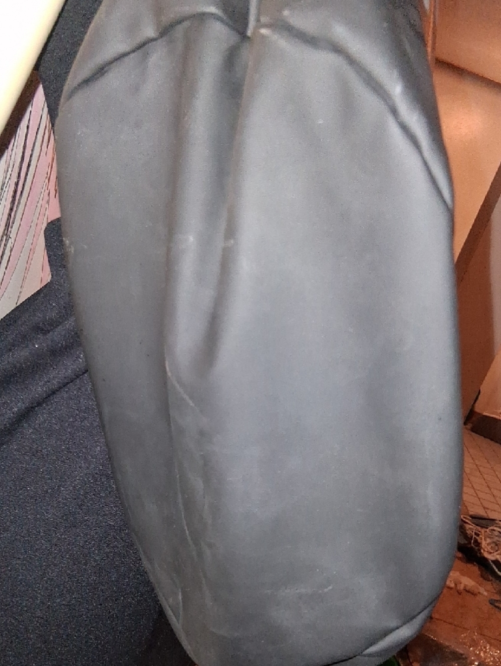 Paco Rabanne Silver Drawstring Pouch With Black Strap - Picture 5 of 7